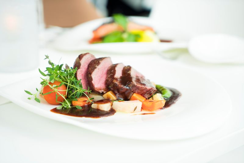 Frozen meat products in cold storage